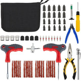 65PCS TYRE PUNCTURE REPAIR TOOL KIT MOTORCYCLE CAR VAN EMERGENCY TUBELESS TIRE - Show Gadgets